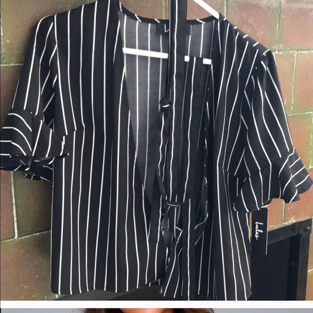Lulus wrap blouse